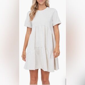 En Saison Gray sweat-shirt dress